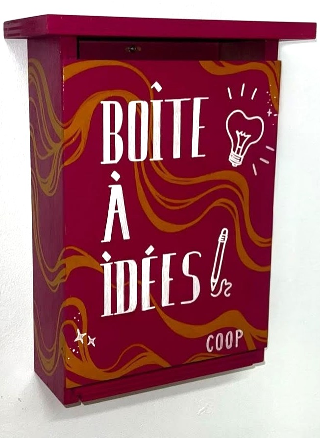 Boîte à idées — cliquer pour ouvrir le formulaire